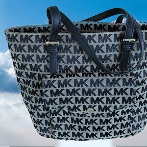 Michael Kors Medium Shoulder Handbag – Brown & Black Gold Hardware